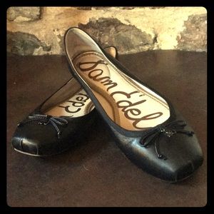 Sam Edelman Dominica black leather ballet flats 10